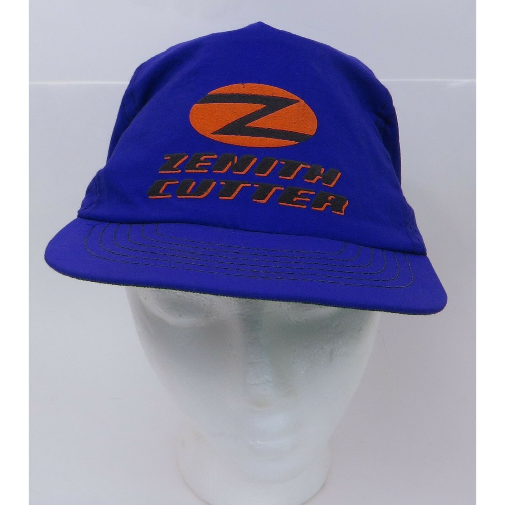 Vtg Purple Zenith Cutter Nylon Cap Hat Snapback Made‎ in USA